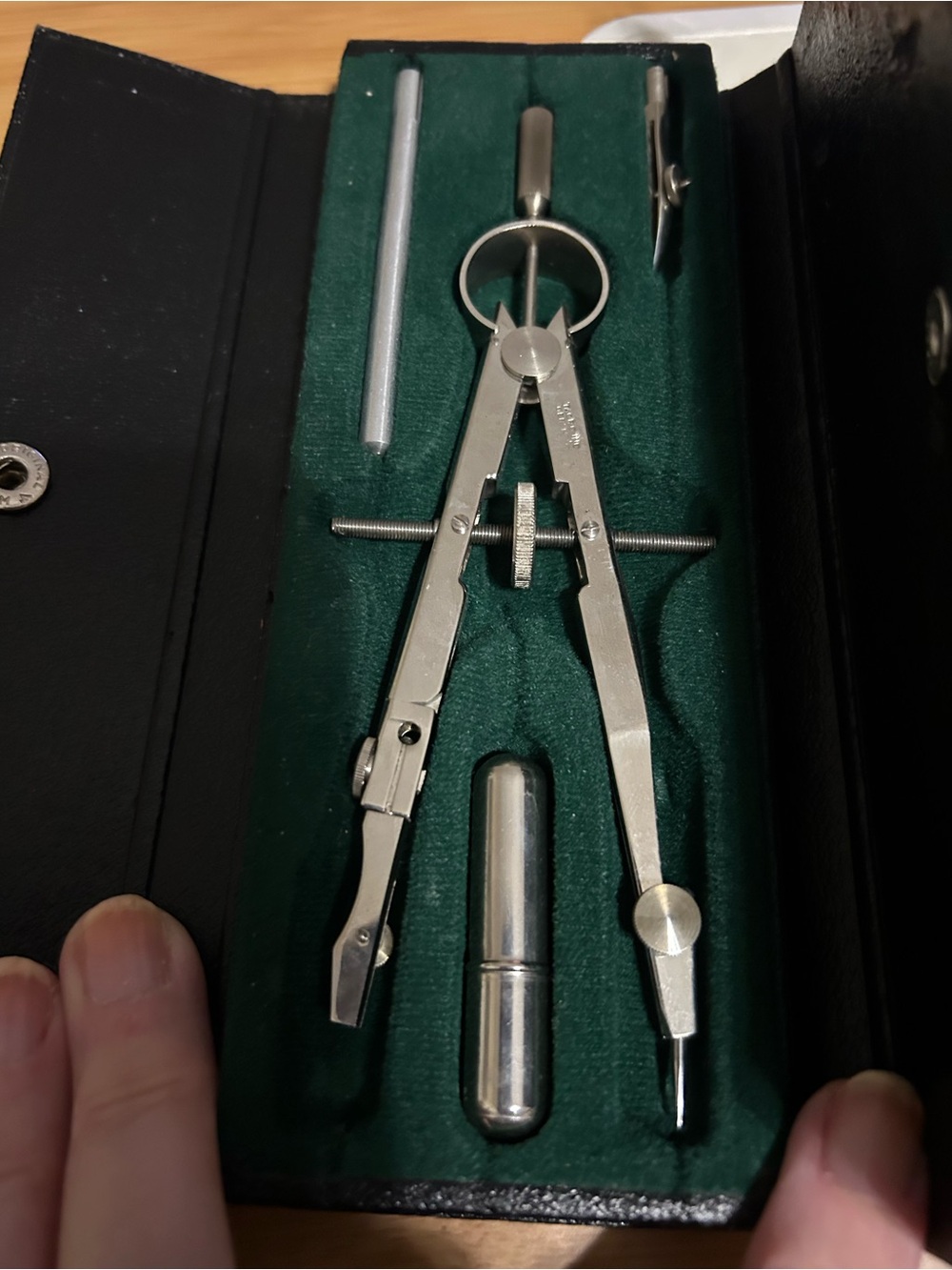 Rare Antique architecture set in case. 4 + pieces. Marking of #3631.
